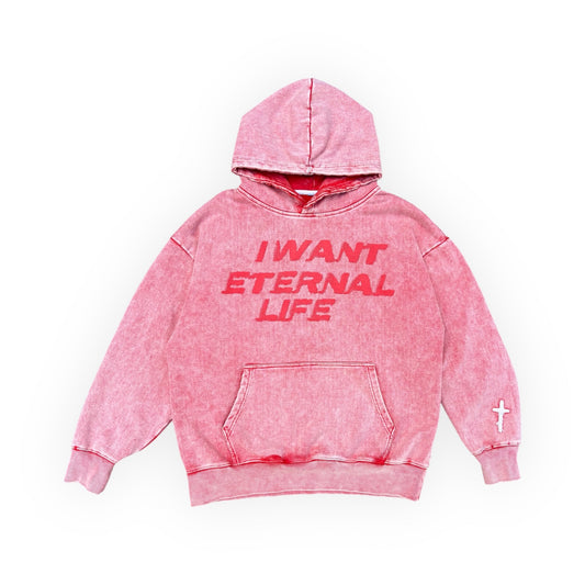 ETERNAL LIFE "CORAL WASH" HOODIE