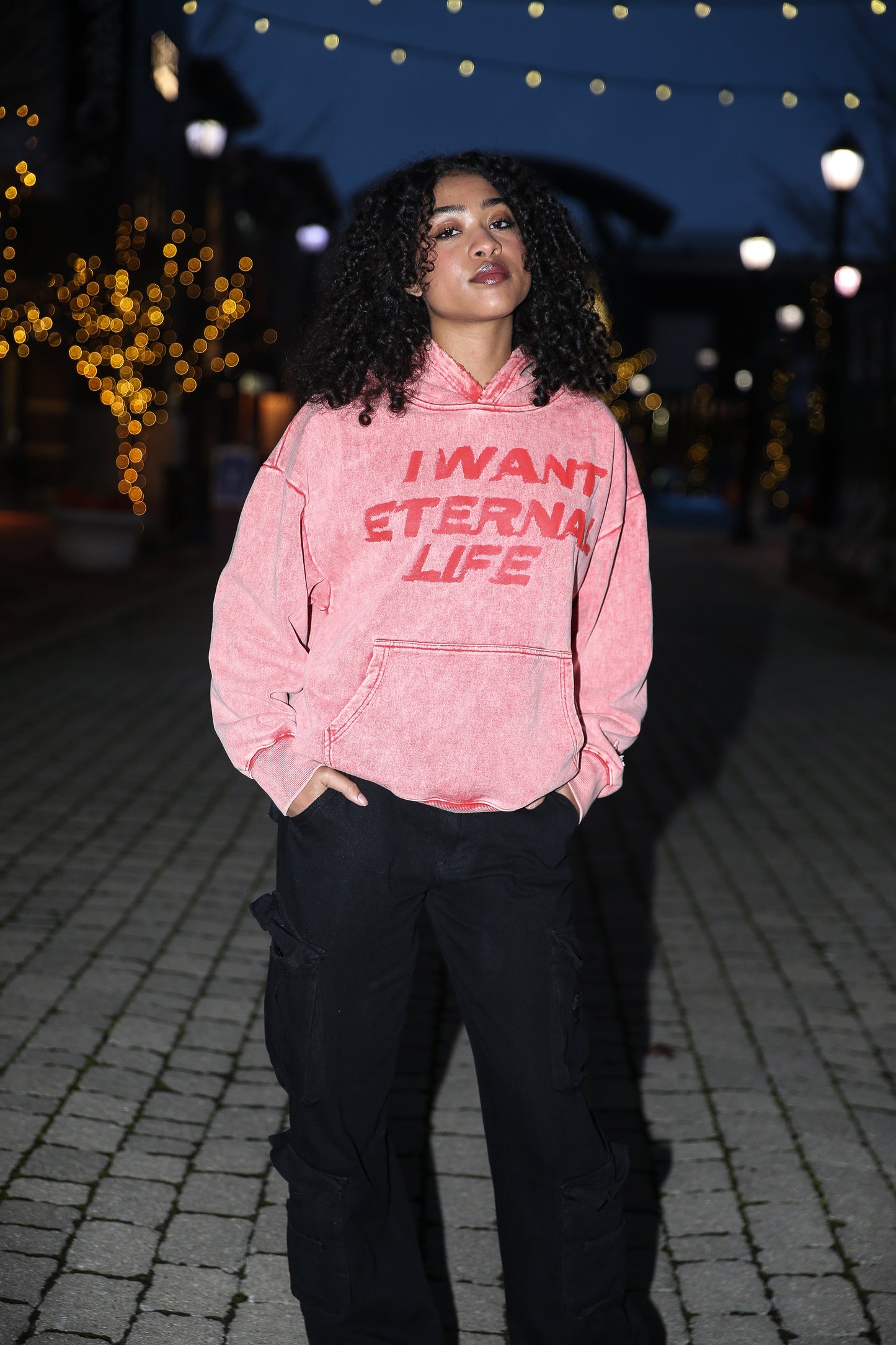 ETERNAL LIFE "CORAL WASH" HOODIE